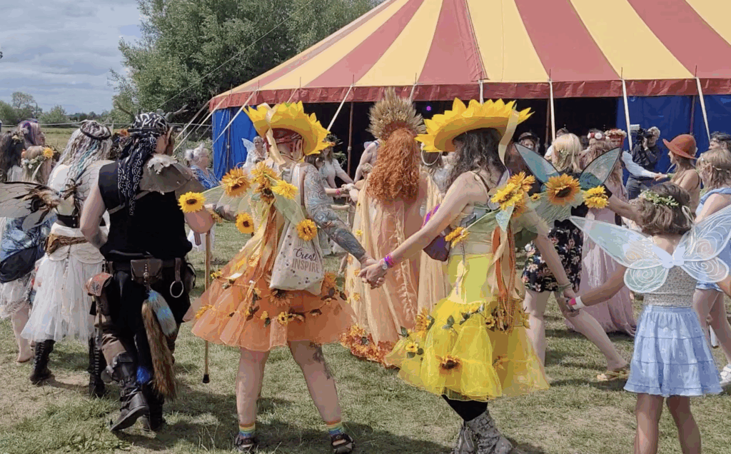 Spiral Fairy Dance at 3 Wishes Fairy Festival